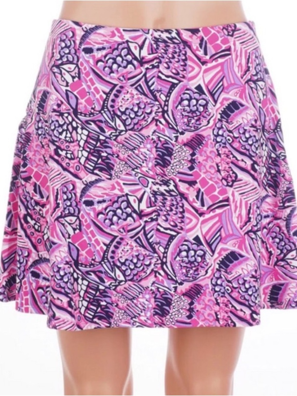 NWT Ibkul Golf Skort Skirt Krista Hot Pink/Candy Pink 16” XL